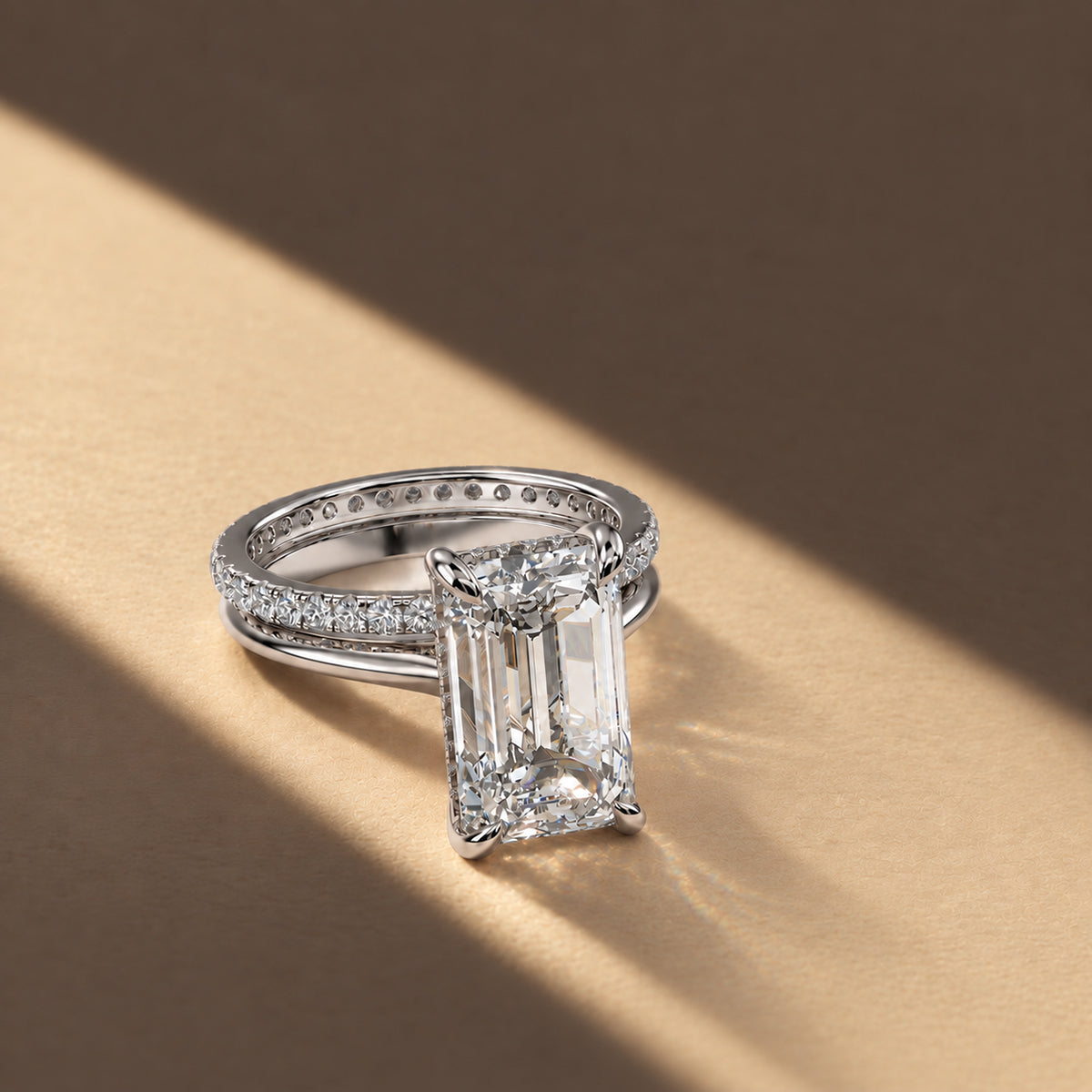 18K White Gold Vermeil