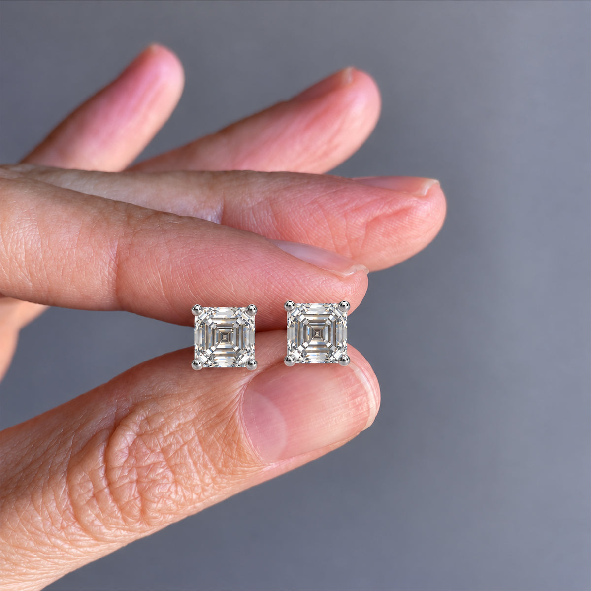 18K White Gold Vermeil / 1.00 CARAT