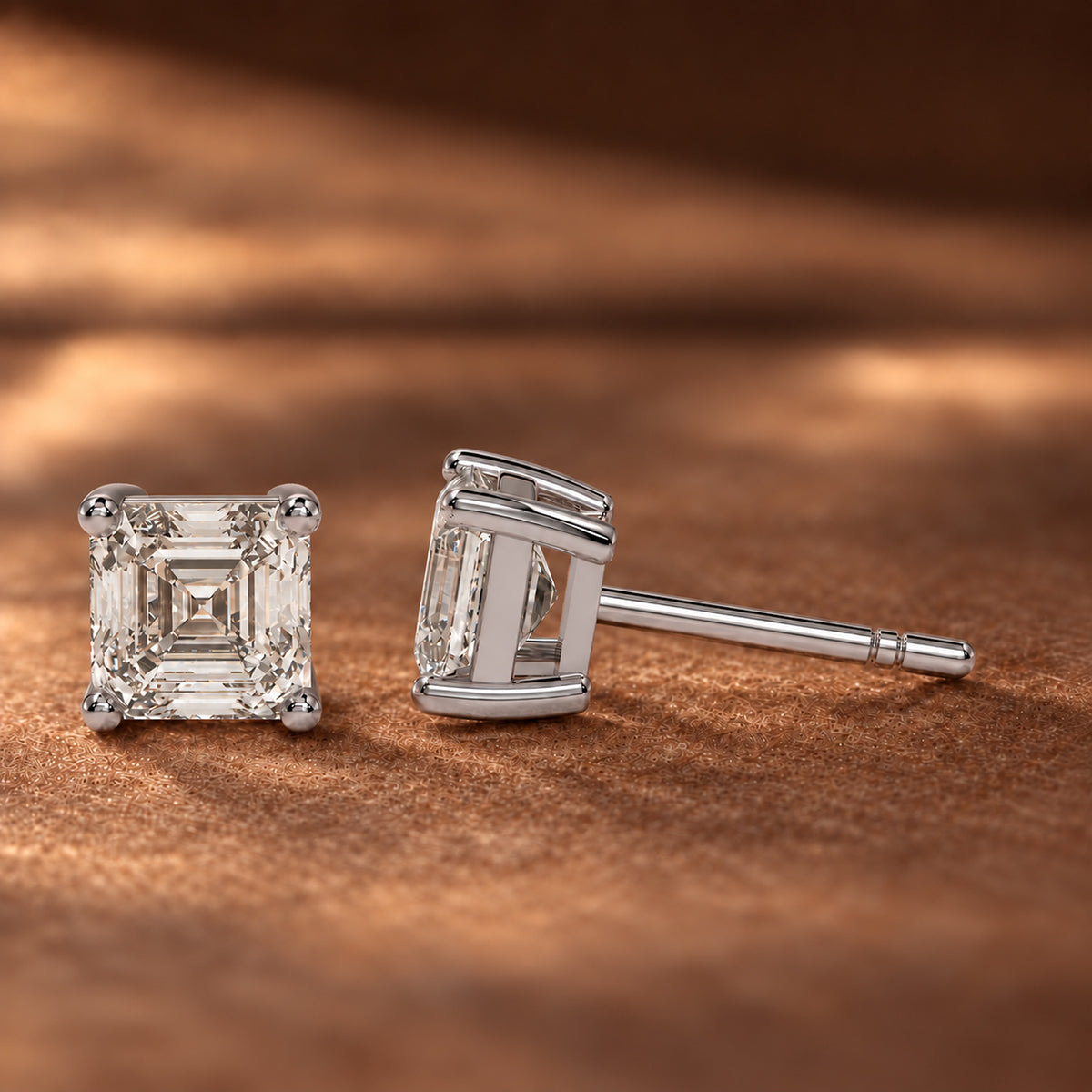 18K White Gold Vermeil / 1.00 CARAT