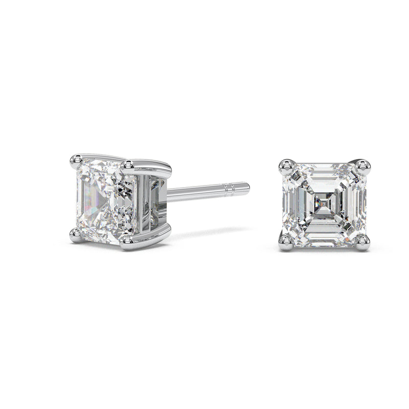 18K White Gold Vermeil / 1.00 CARAT