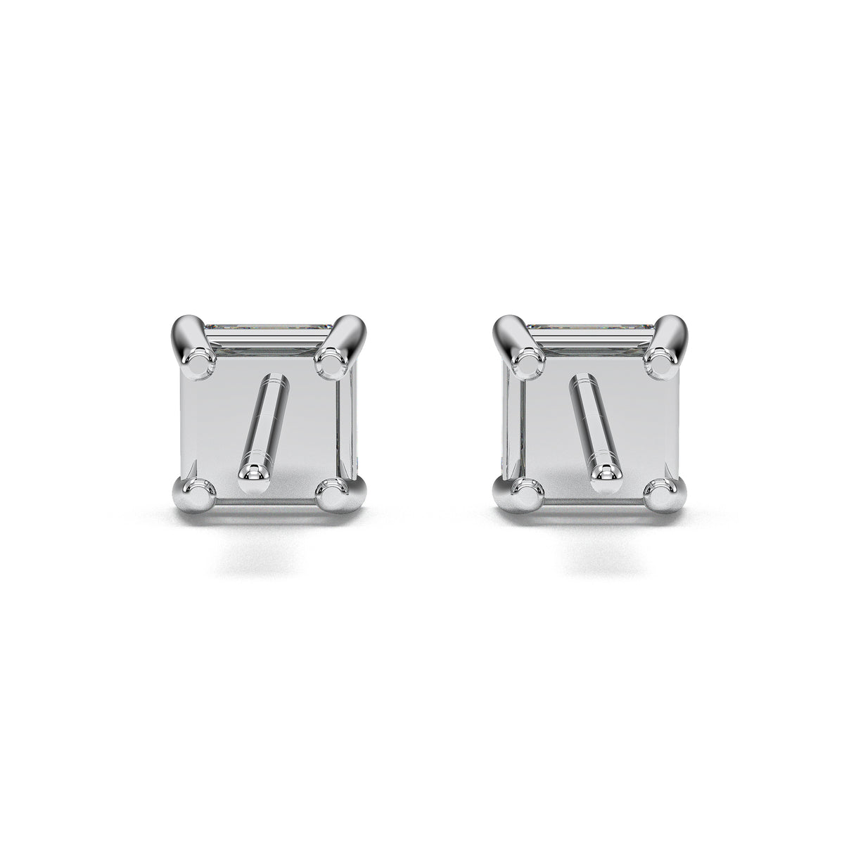 18K White Gold Vermeil / 1.00 CARAT