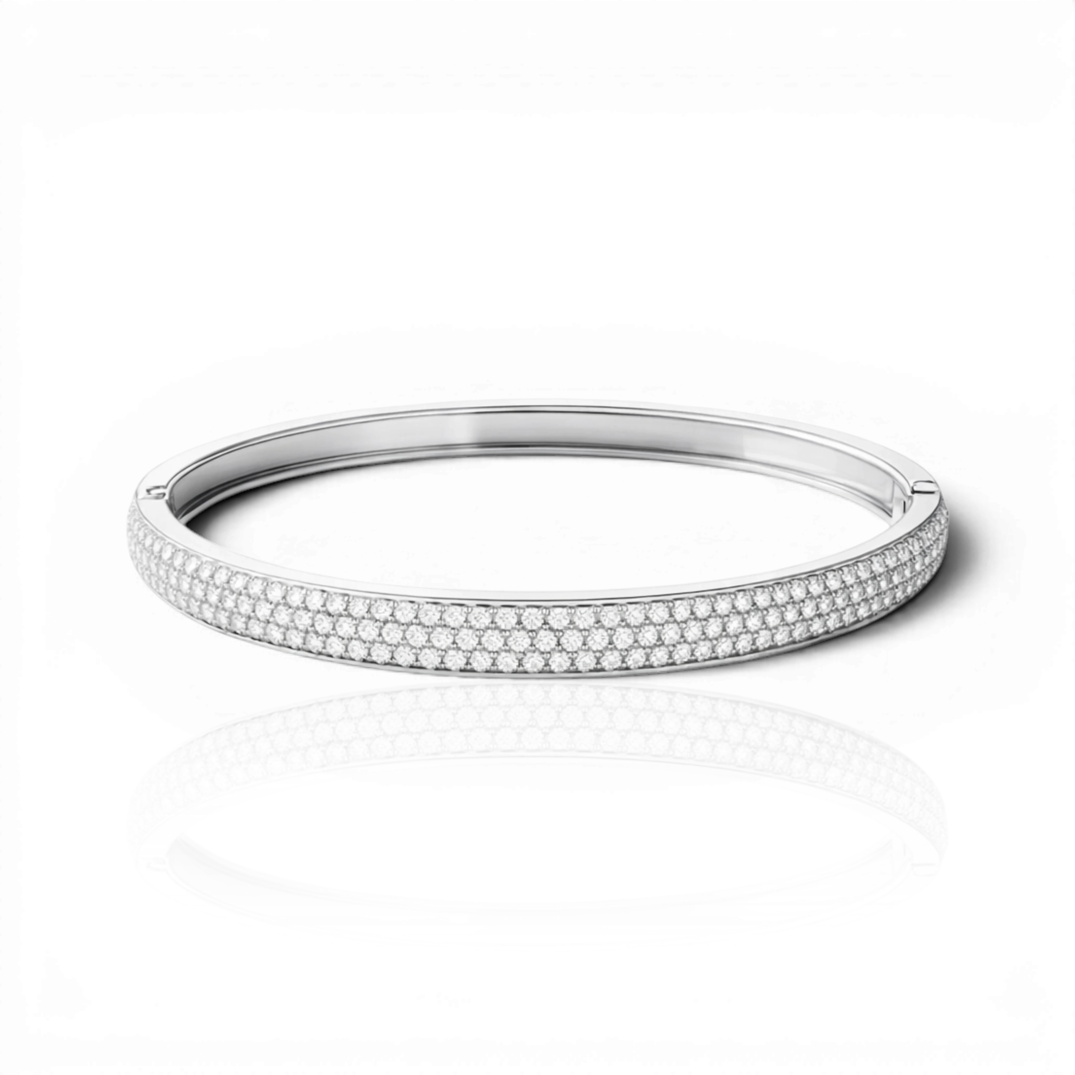 18K White Gold Vermeil