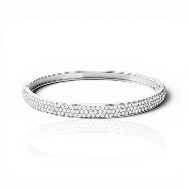 18K White Gold Vermeil