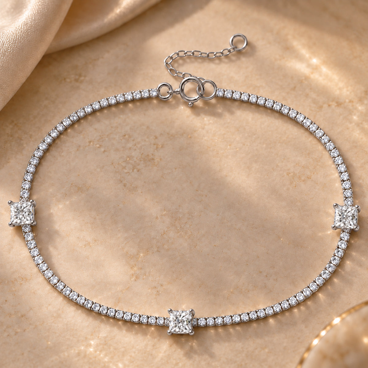 18K White Gold Vermeil