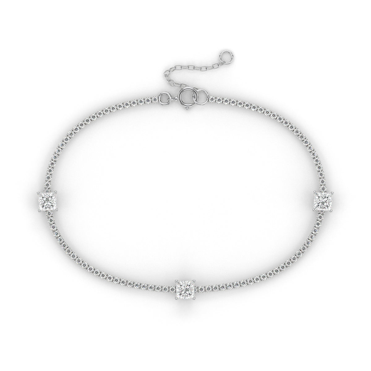 18K White Gold Vermeil