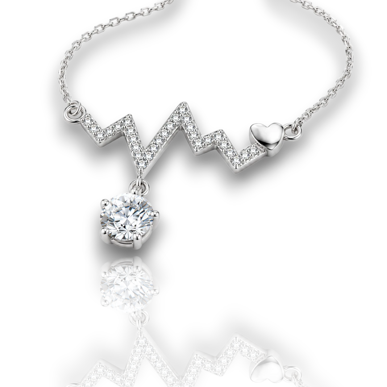 18K White Gold Vermeil