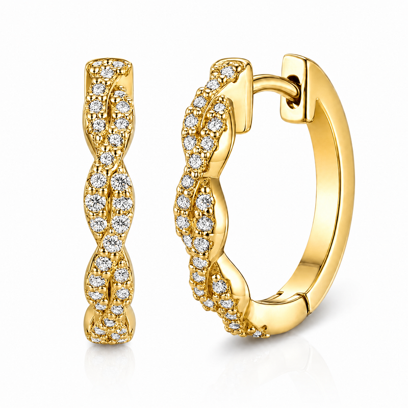 Seraphine Twist Huggie Earrings