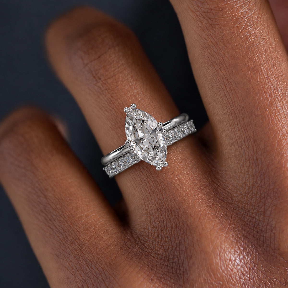 18K White Gold Vermeil