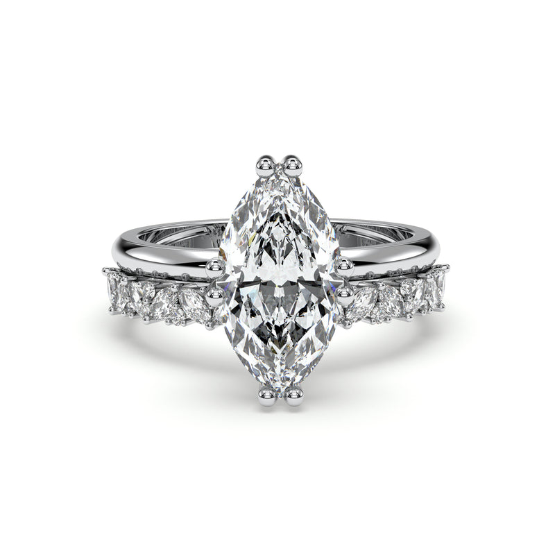 18K White Gold Vermeil