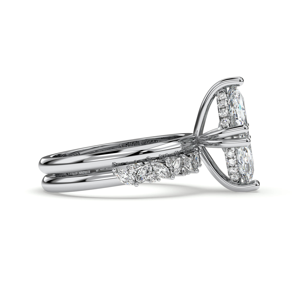18K White Gold Vermeil