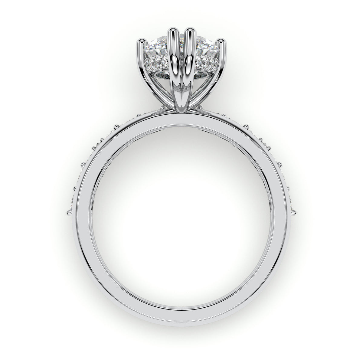 18K White Gold Vermeil