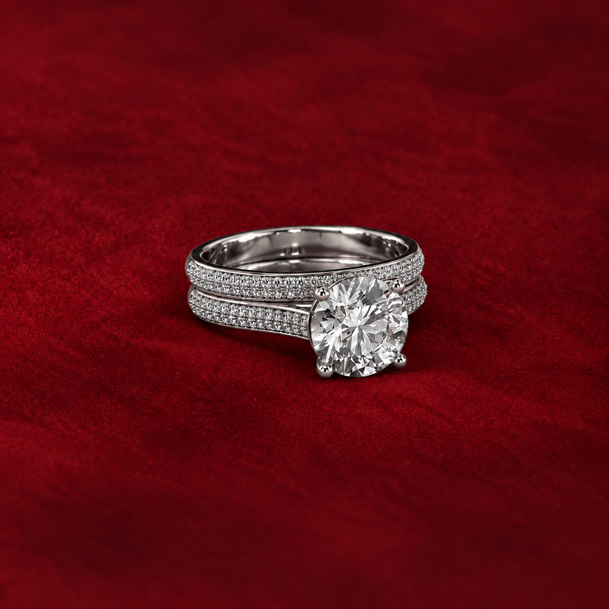 18K White Gold Vermeil