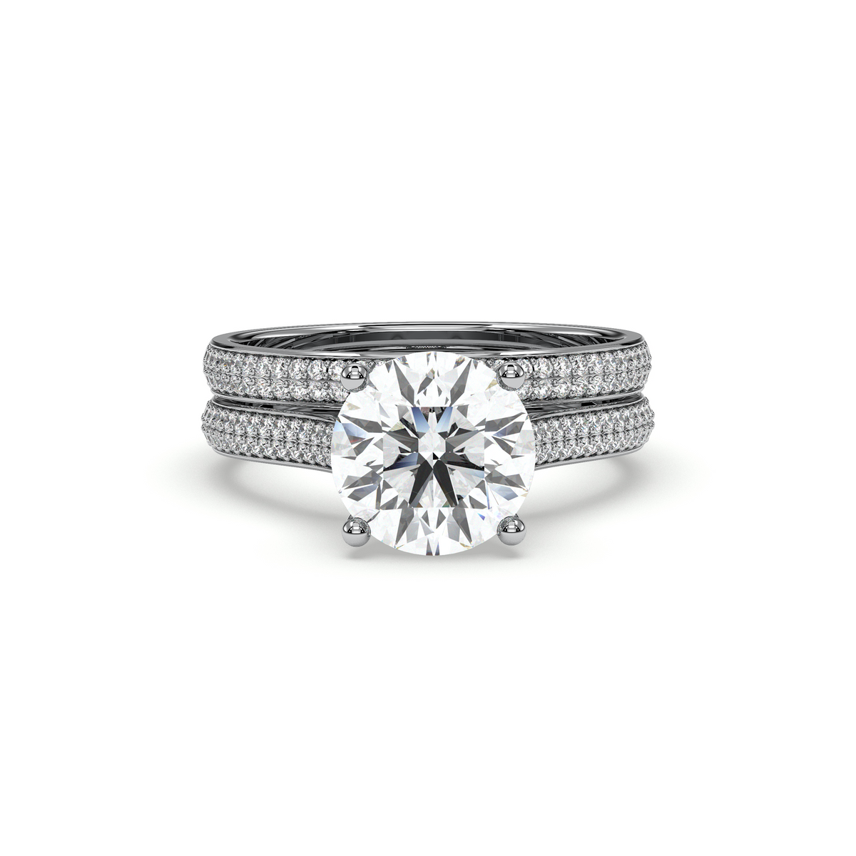 18K White Gold Vermeil