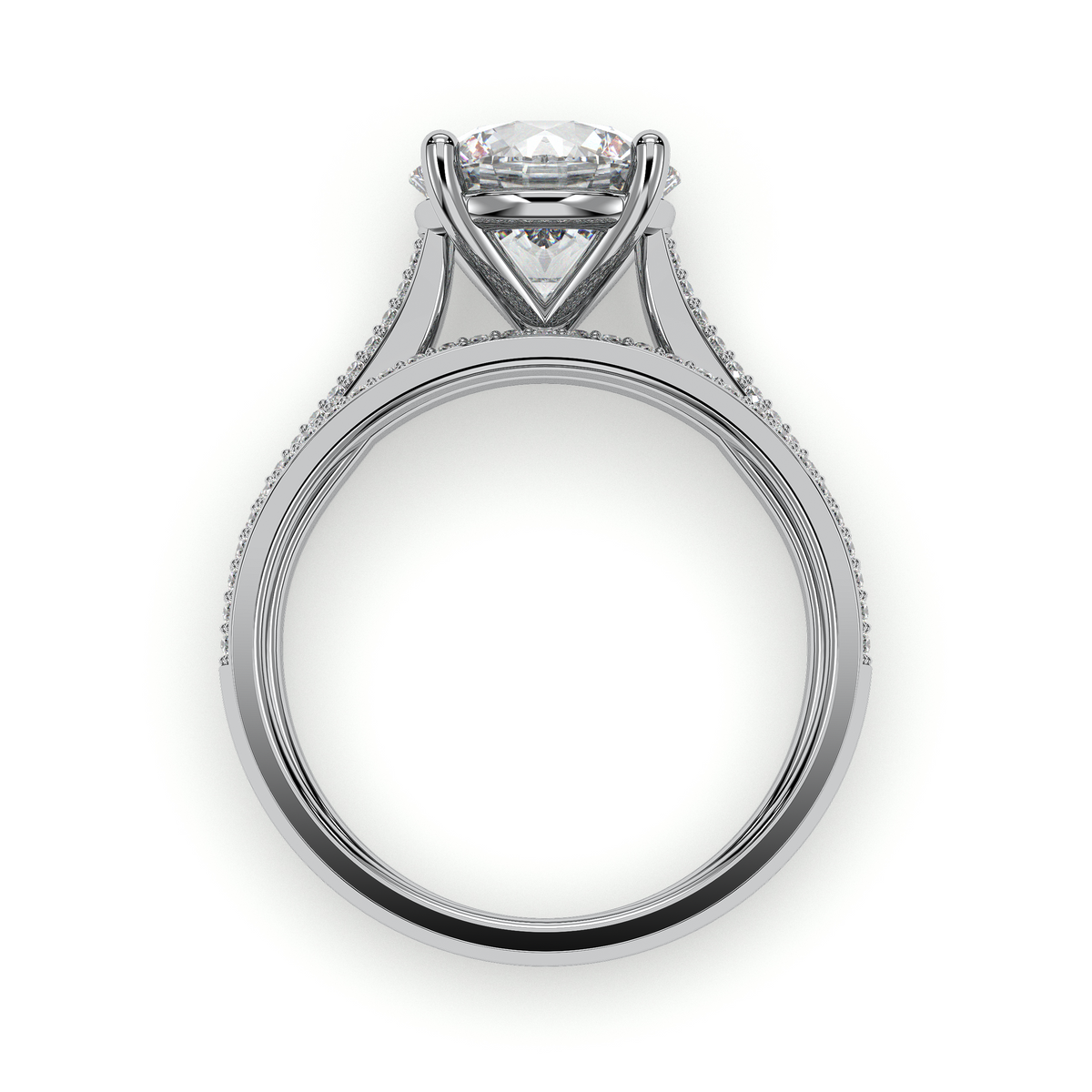 18K White Gold Vermeil