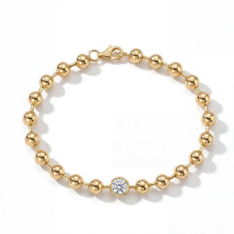 Bezel Bead Bracelet