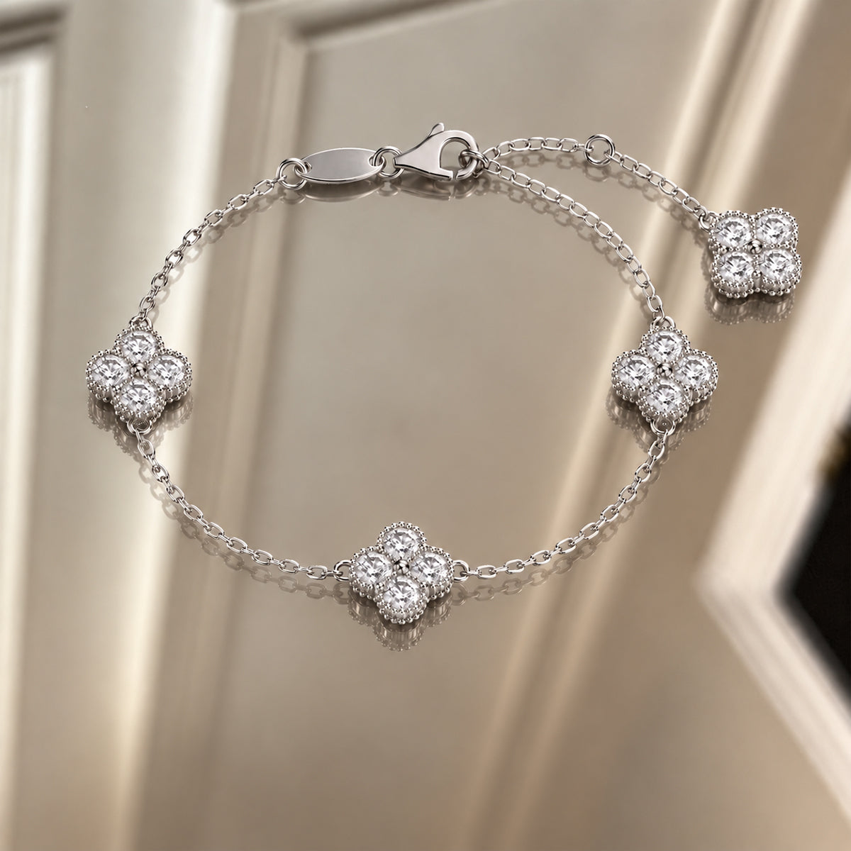 18K White Gold Vermeil