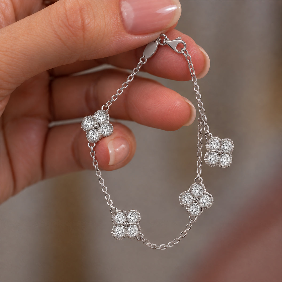 18K White Gold Vermeil