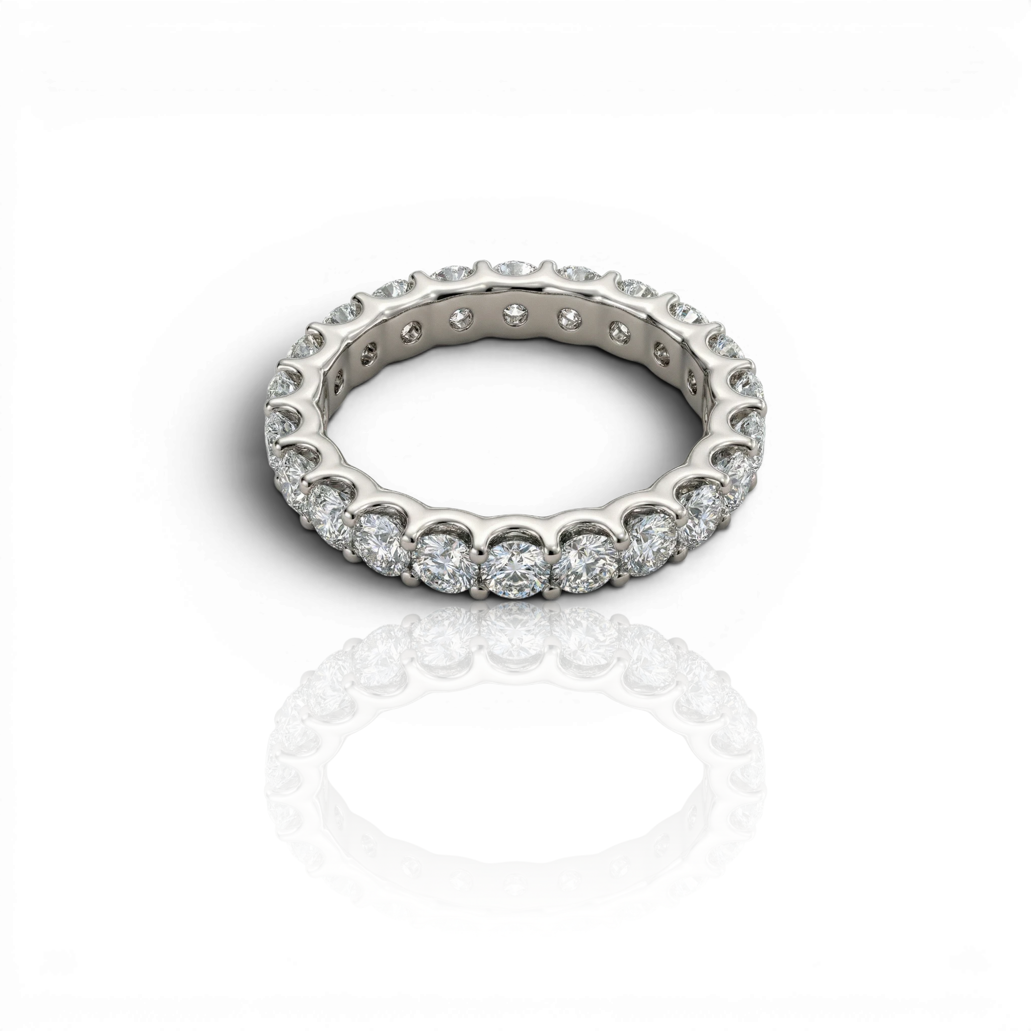 18K White Gold Vermeil