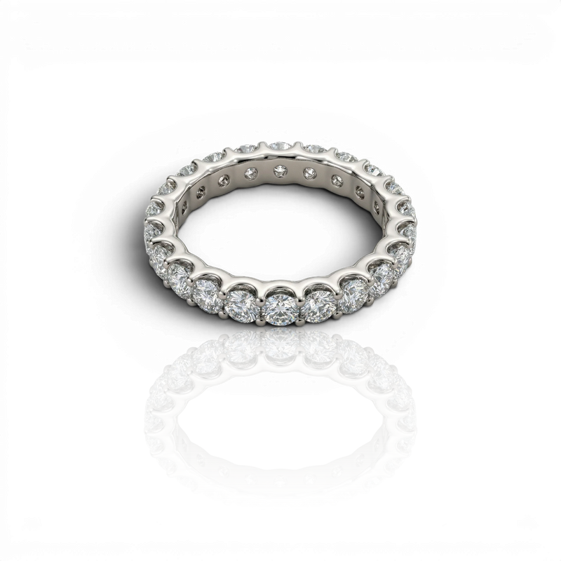 18K White Gold Vermeil