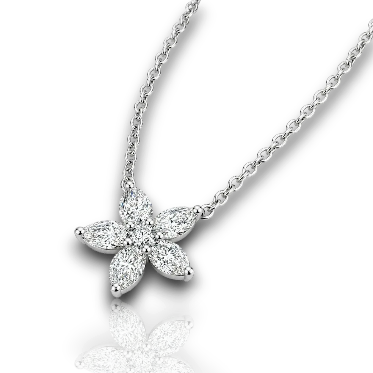 18K White Gold Vermeil