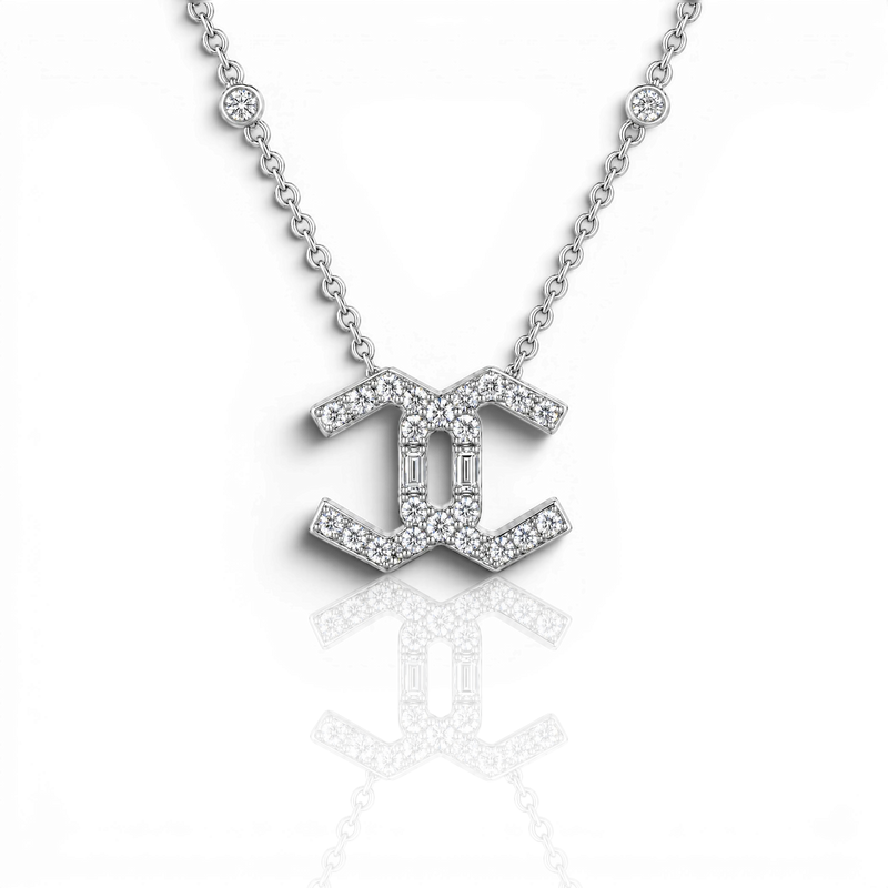 18K White Gold Vermeil