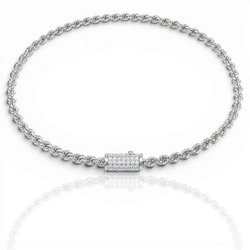 18K White Gold Vermeil