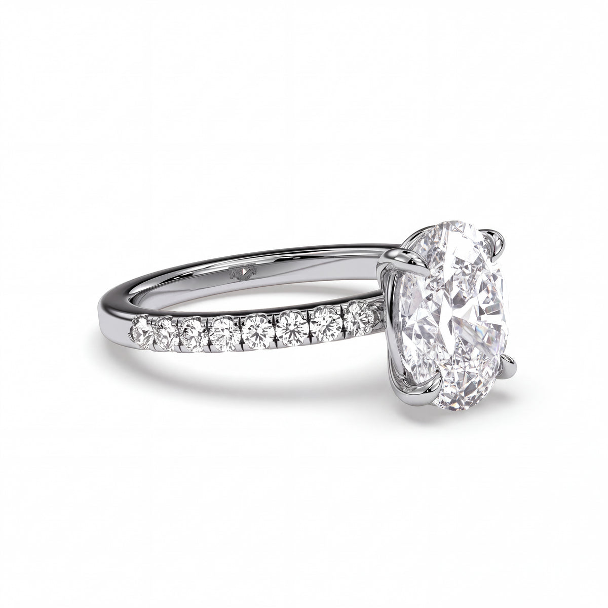 18K White Gold Vermeil