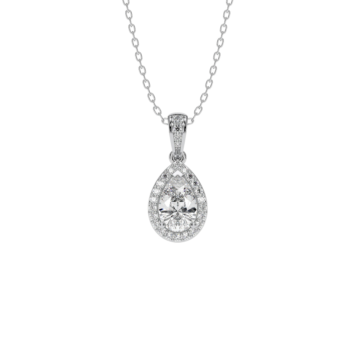 18K White Gold Vermeil / 1.00 CARAT