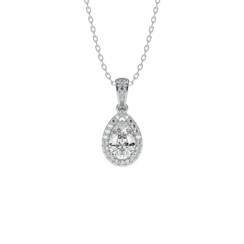 18K White Gold Vermeil / 1.00 CARAT