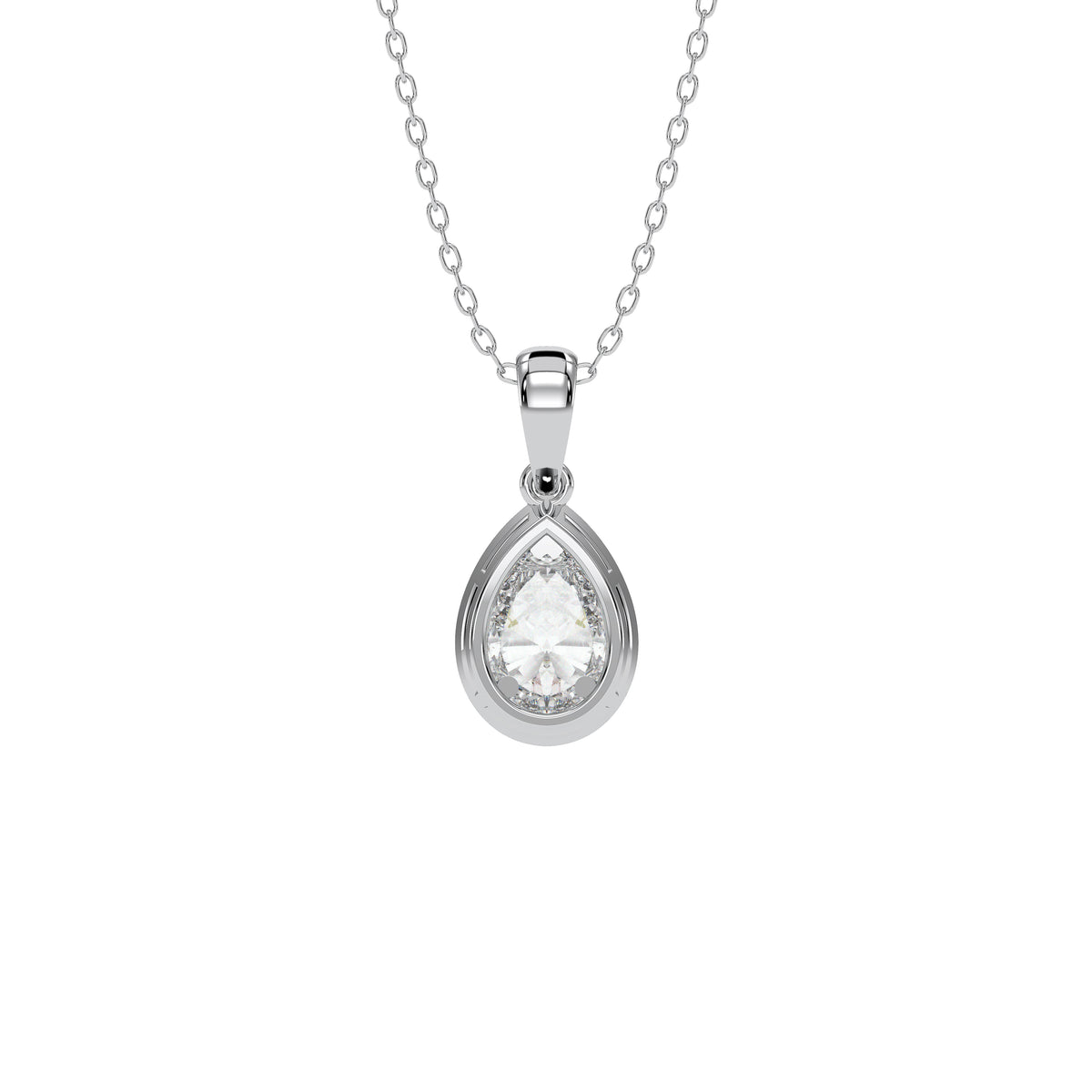 18K White Gold Vermeil / 1.00 CARAT