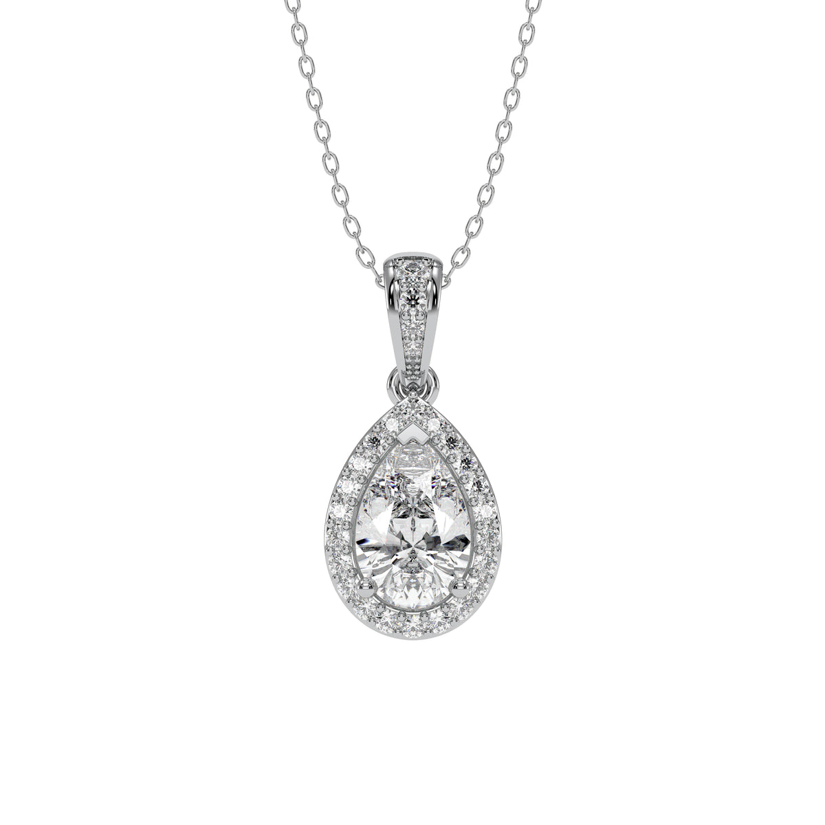 18K White Gold Vermeil / 2.00 CARAT