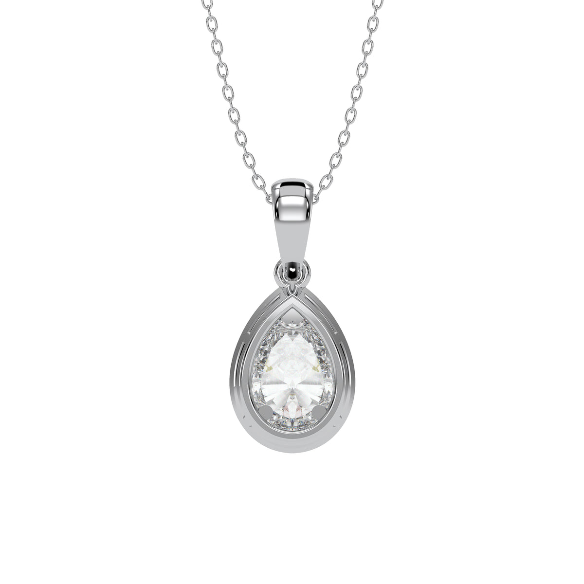 18K White Gold Vermeil / 2.00 CARAT