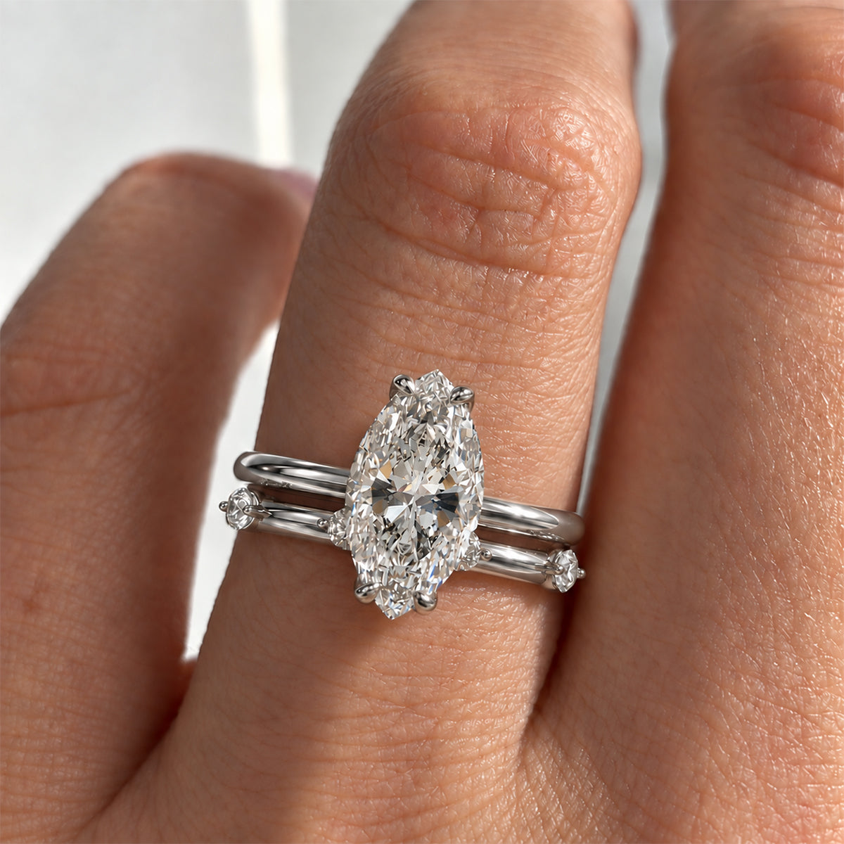 18K White Gold Vermeil