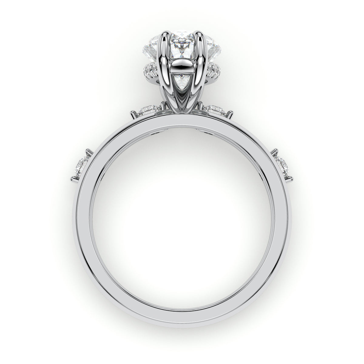 18K White Gold Vermeil