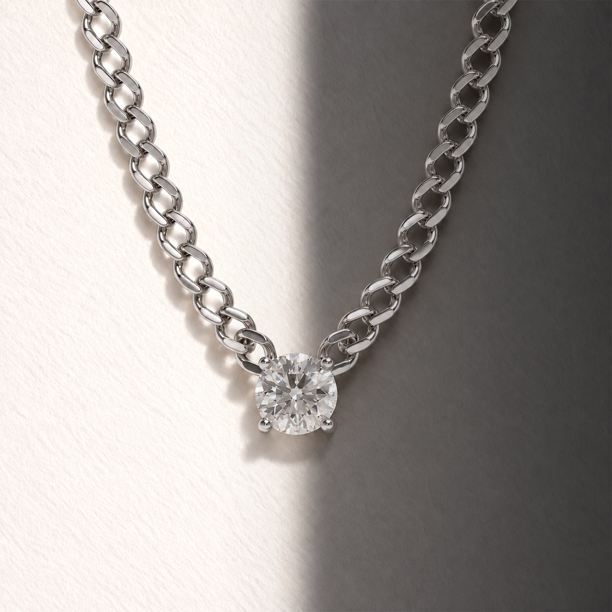 18K White Gold Vermeil / 1 CARAT