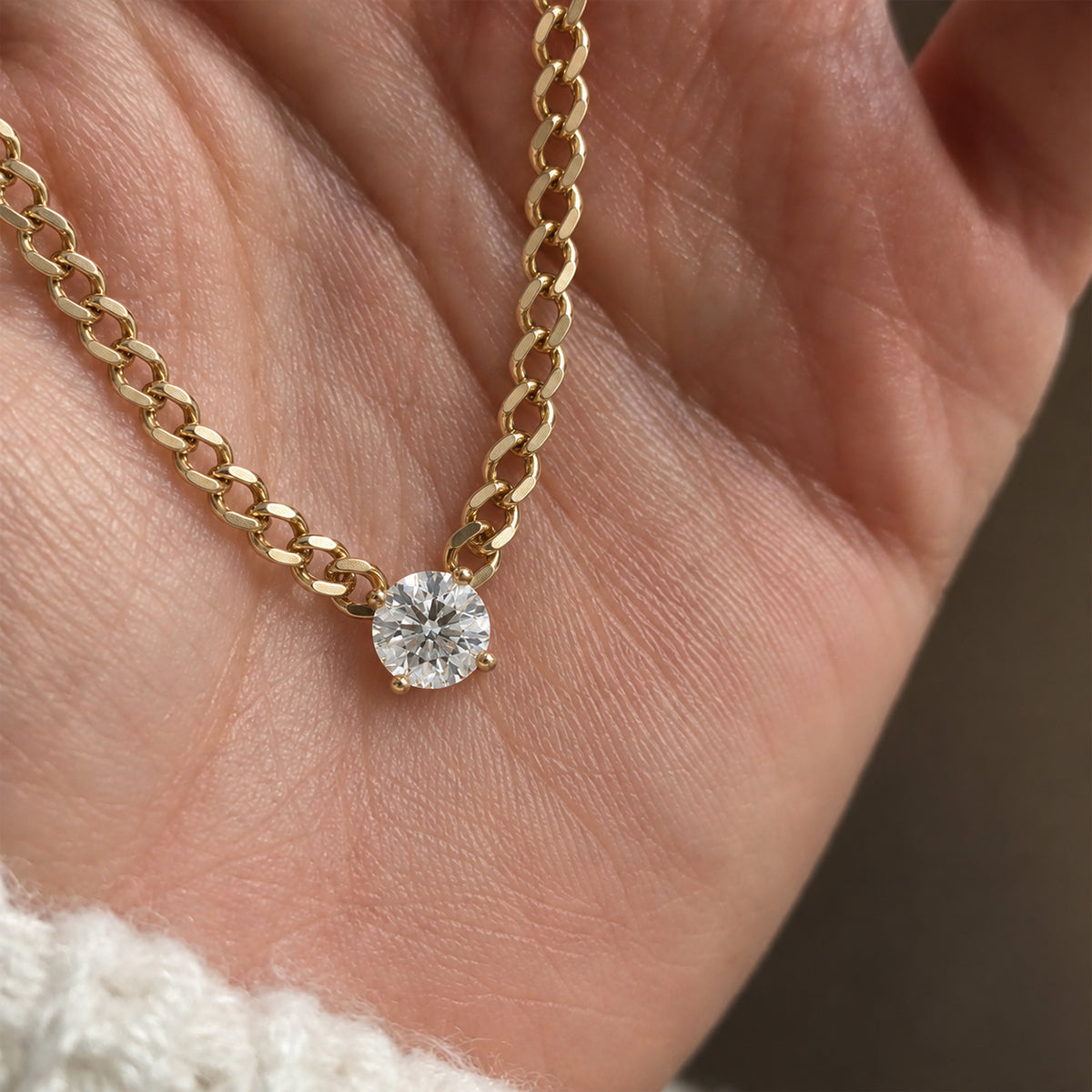 18K Yellow Gold Vermeil / 1 CARAT