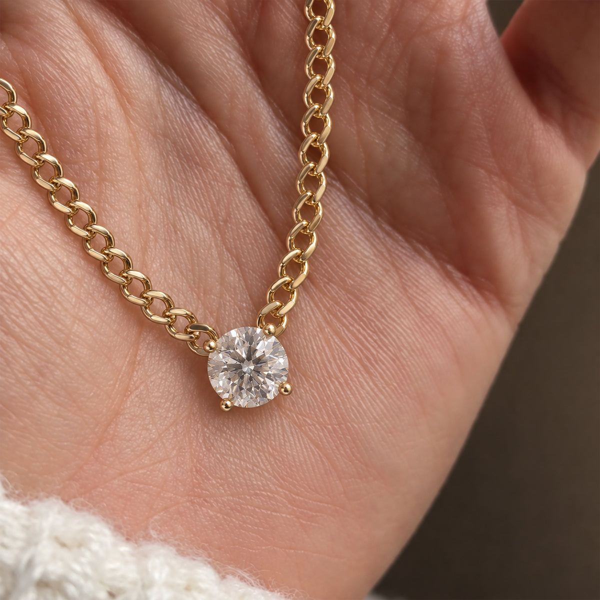 18K Yellow Gold Vermeil / 2 CARAT
