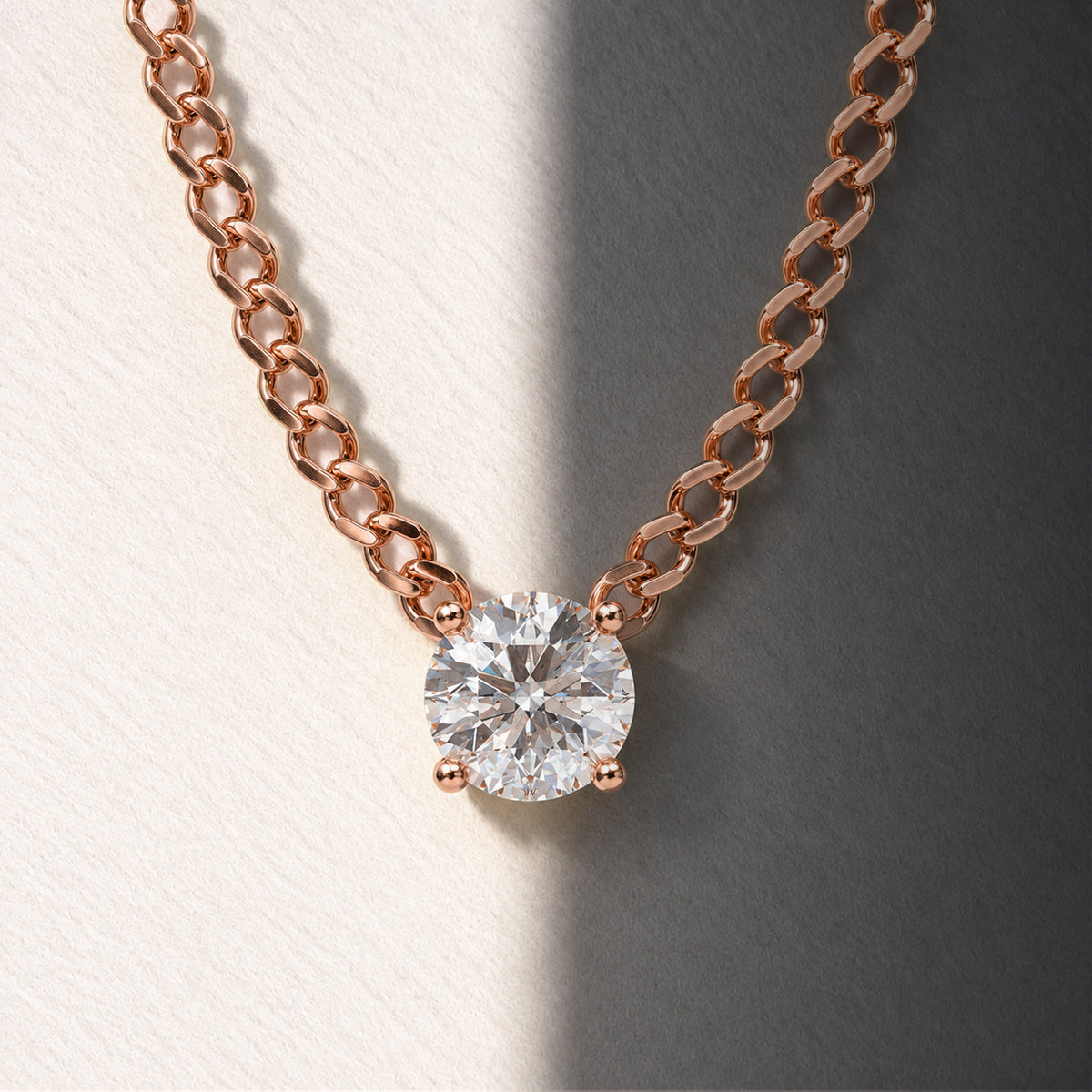 18K Rose Gold Vermeil / 3 CARAT