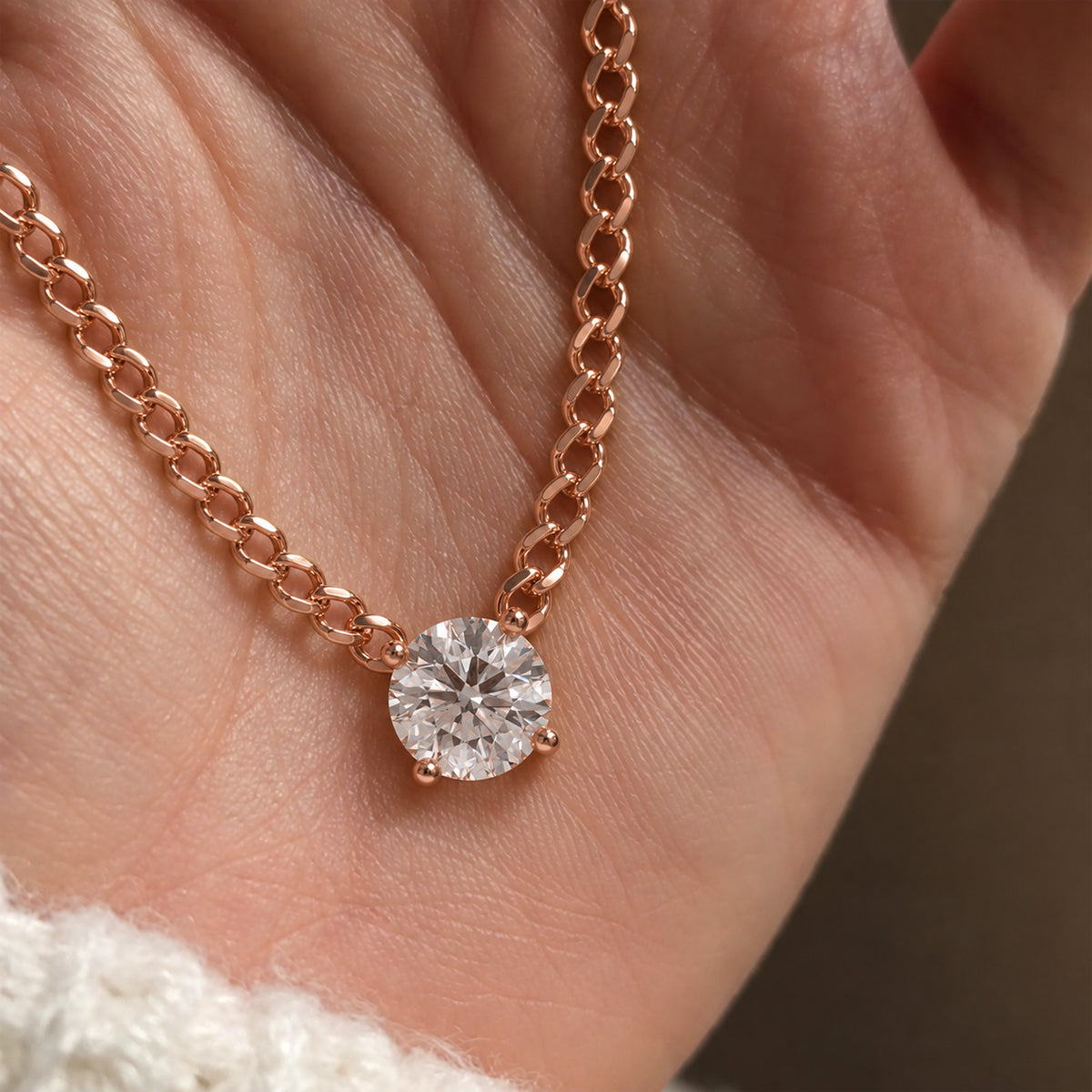 18K Rose Gold Vermeil / 3 CARAT