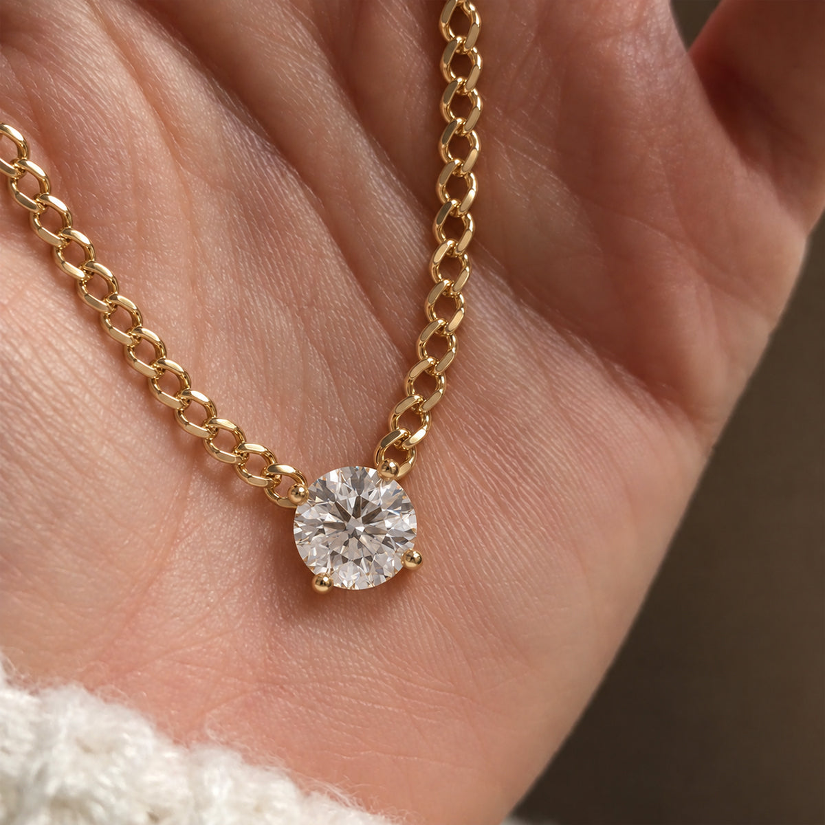 18K Yellow Gold Vermeil / 3 CARAT