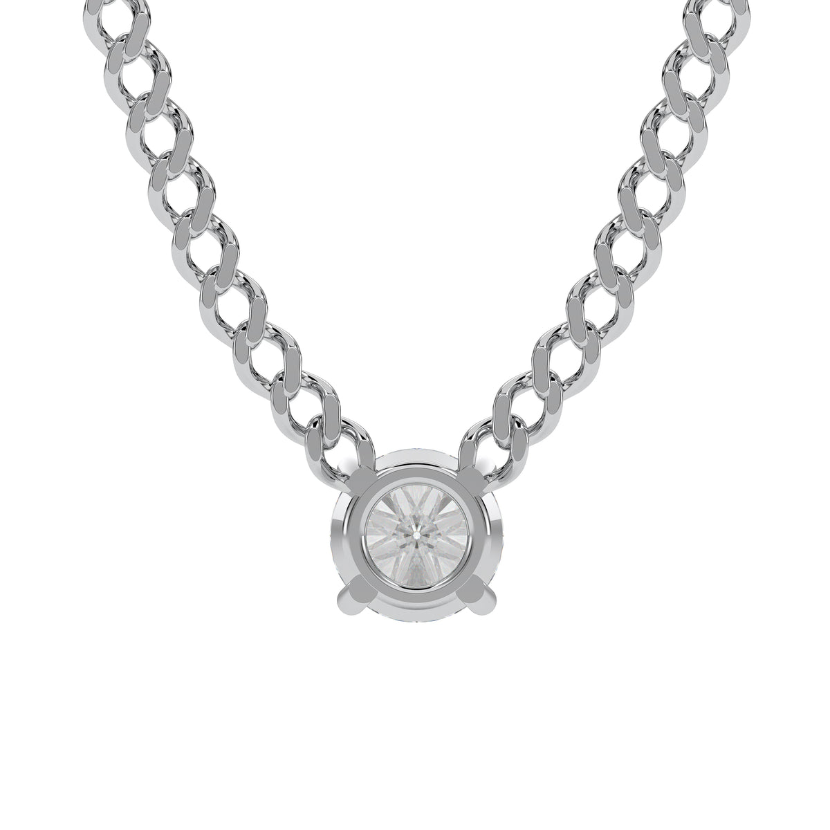 18K White Gold Vermeil / 2 CARAT