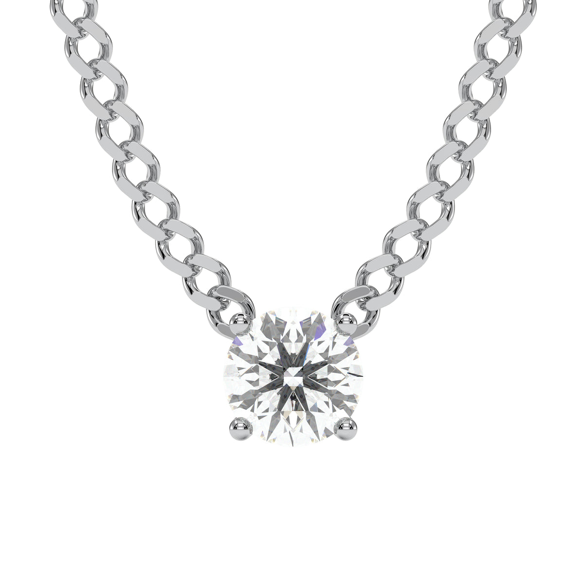18K White Gold Vermeil / 3 CARAT