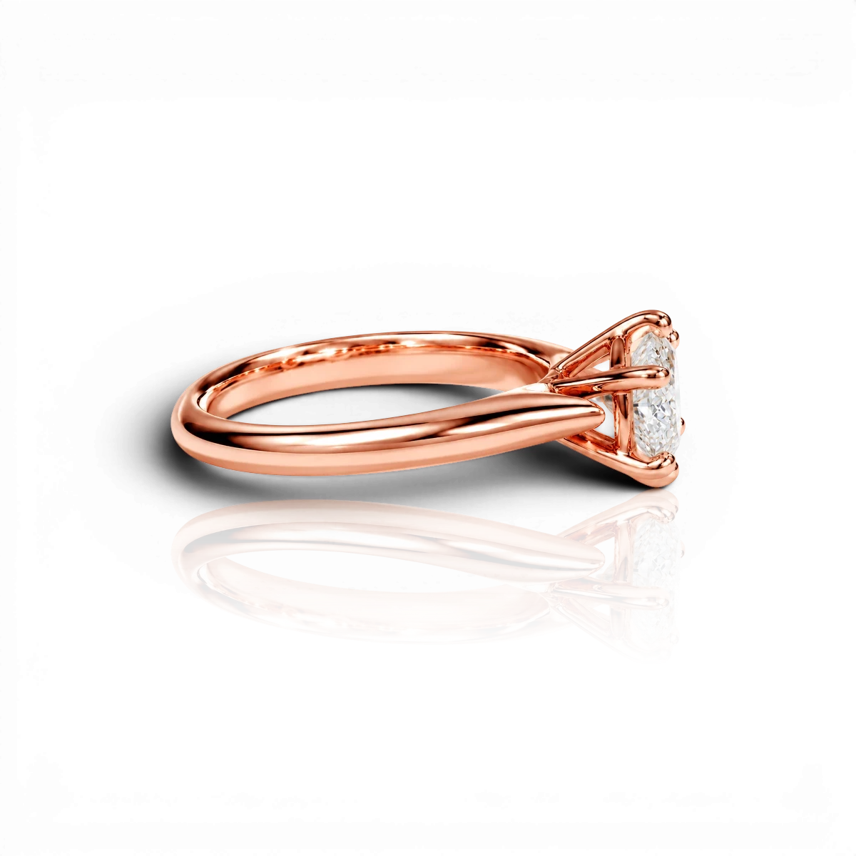 18K Rose Gold Vermeil / 1.00 CARAT