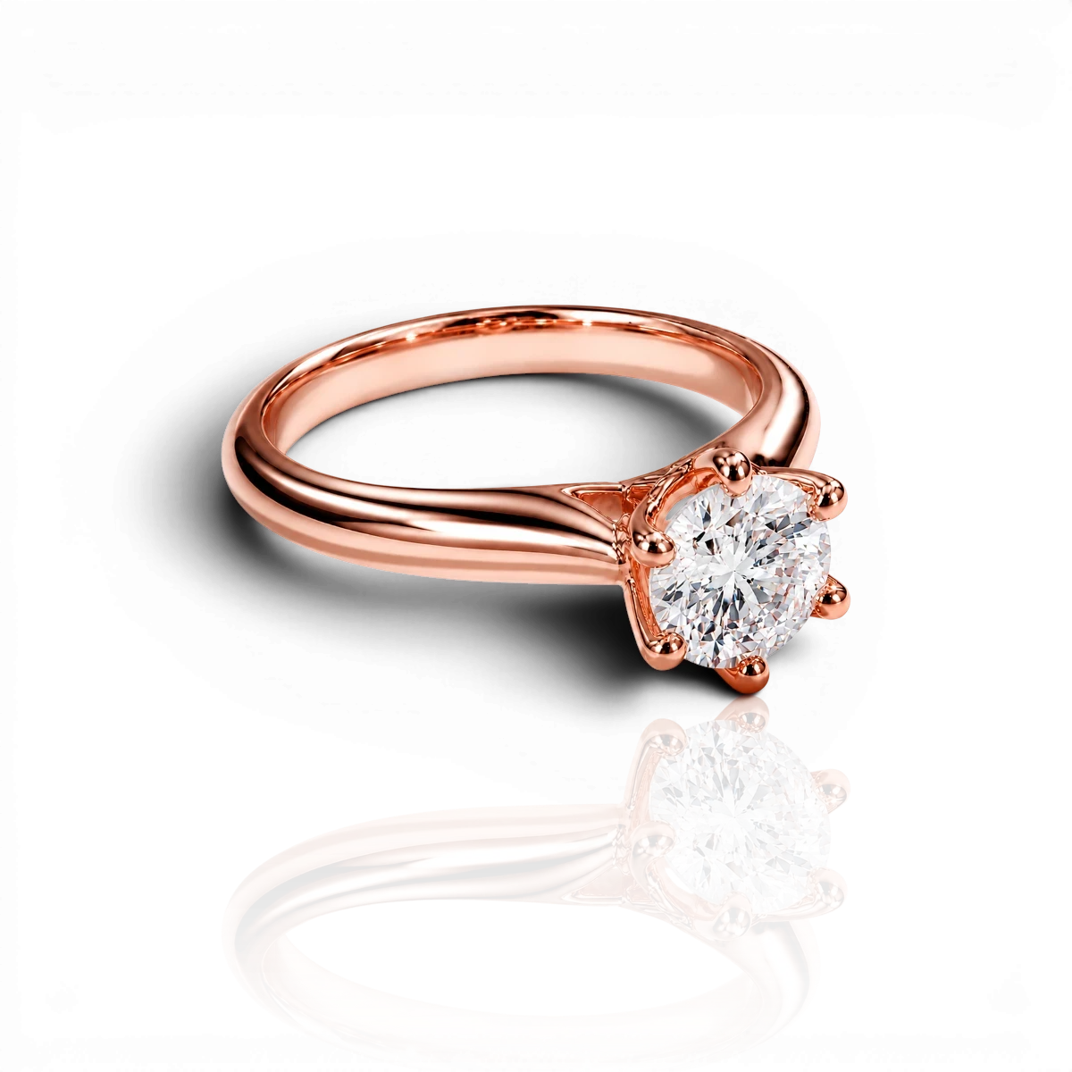 18K Rose Gold Vermeil / 1.00 CARAT