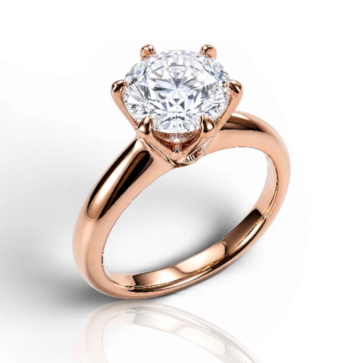 18K Rose Gold Vermeil / 2.00 CARAT
