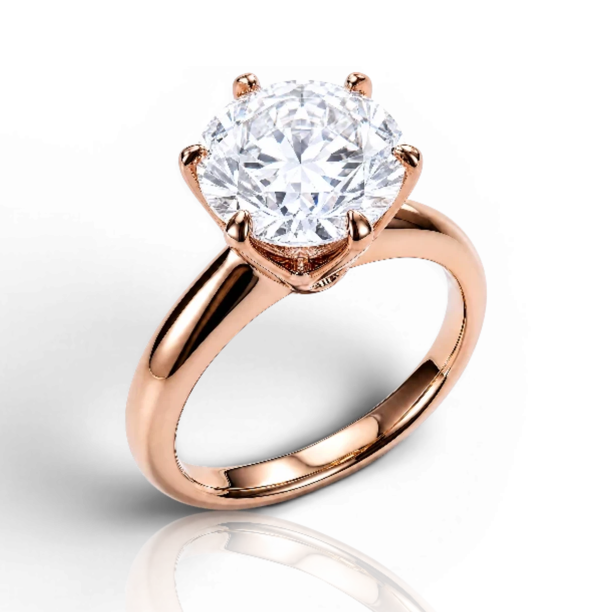 18K Rose Gold Vermeil / 3.00 CARAT