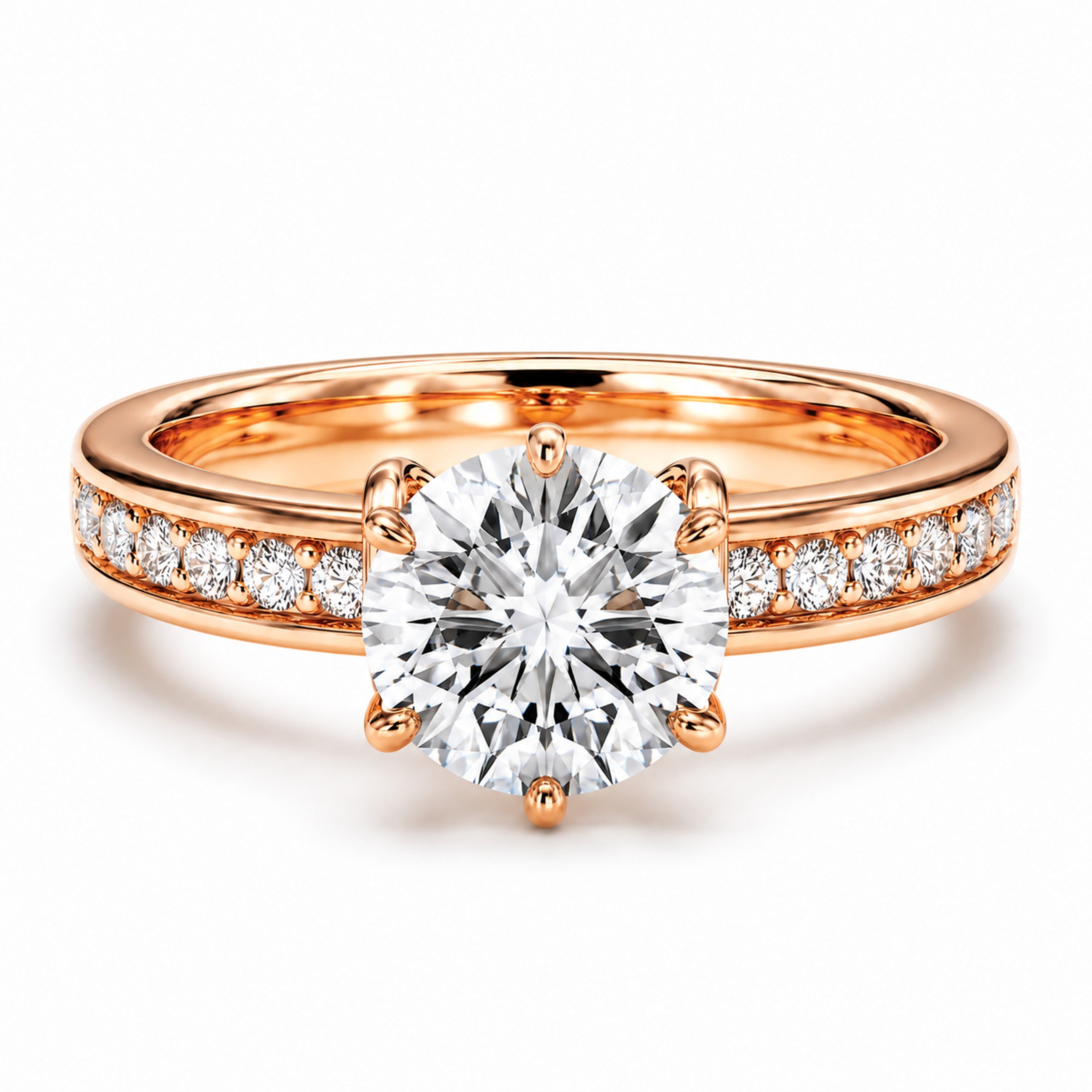 18K Rose Gold Vermeil / 3.00 CARAT