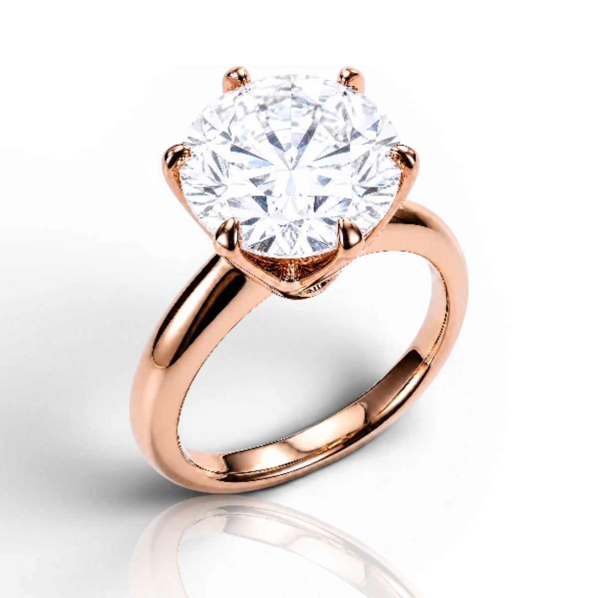 18K Rose Gold Vermeil / 5.00 CARAT
