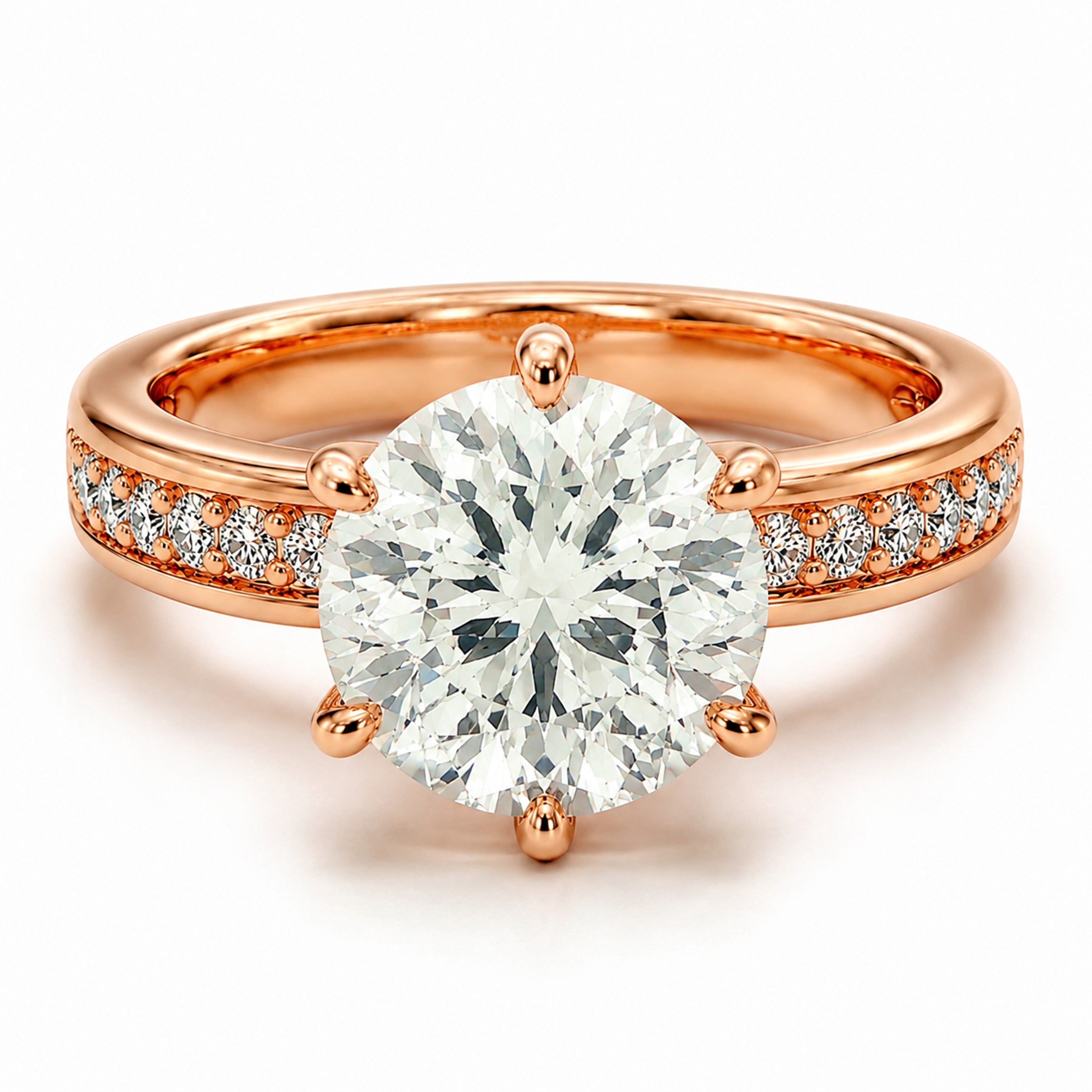 18K Rose Gold Vermeil / 5.00 CARAT
