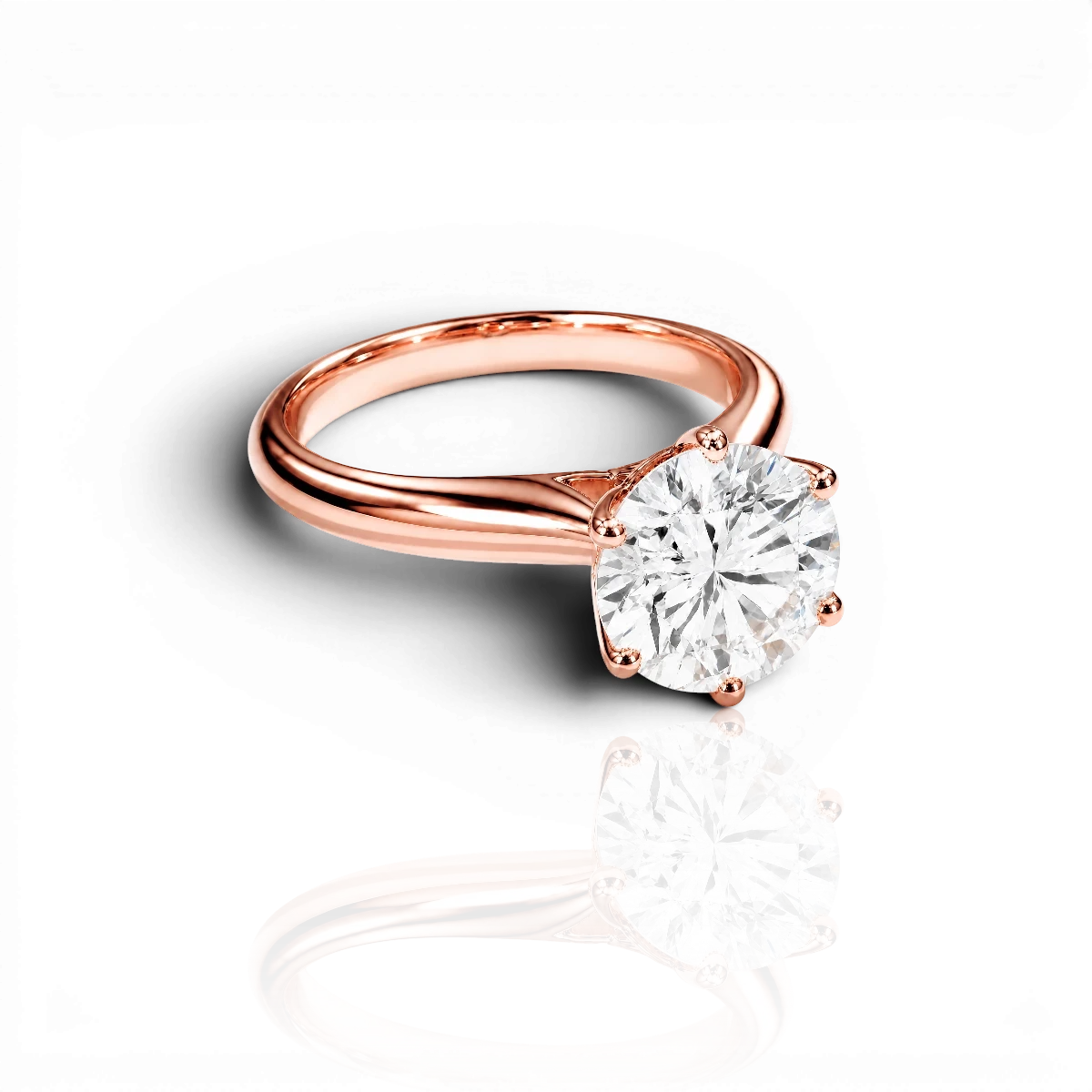 18K Rose Gold Vermeil / 5.00 CARAT